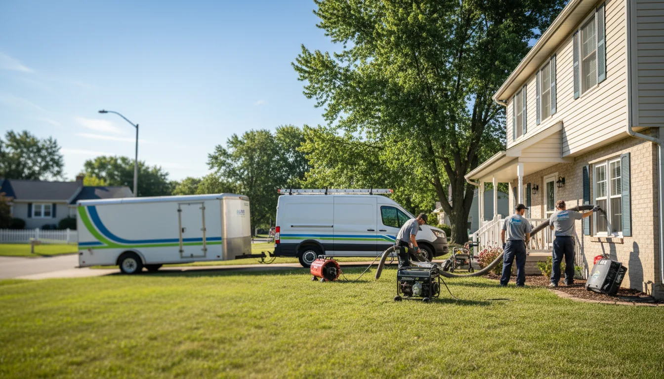 Flooded Basement Restoration And Cleanup With Repair in Morrowville, KS near me